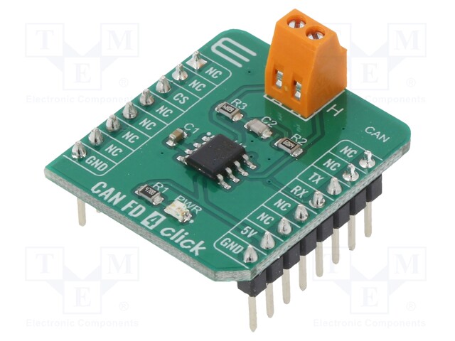 Click board; transceiver; UART; NCV7344D10R2G; 5VDC