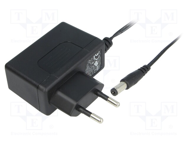 Power supply: switched-mode; 9VDC; 1.33A; Out: 5,5/2,1; 12W; 83%