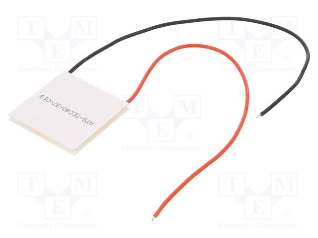 Module: Peltier; 15.4V; 6A; 40x40x3.7mm; 53.3W; ceramics; 20AWG