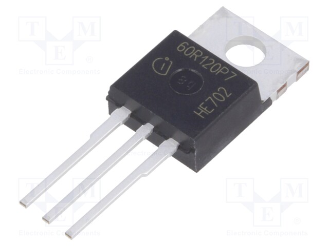 Transistor: N-MOSFET; unipolar; 600V; 16A; 95W; PG-TO220-3