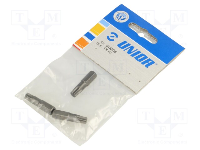 Screwdriver bit; Torx®; TX40; Overall len: 30mm; 3pcs.