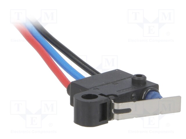 Microswitch SNAP ACTION; with lever; SPDT; 0.1A/125VAC; 2A/12VDC