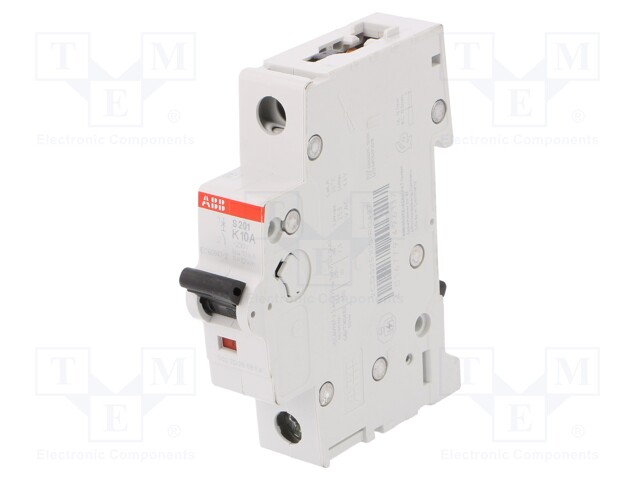 Circuit breaker; 230/400VAC; 10A; Poles: 1; DIN; Charact: K; IP20