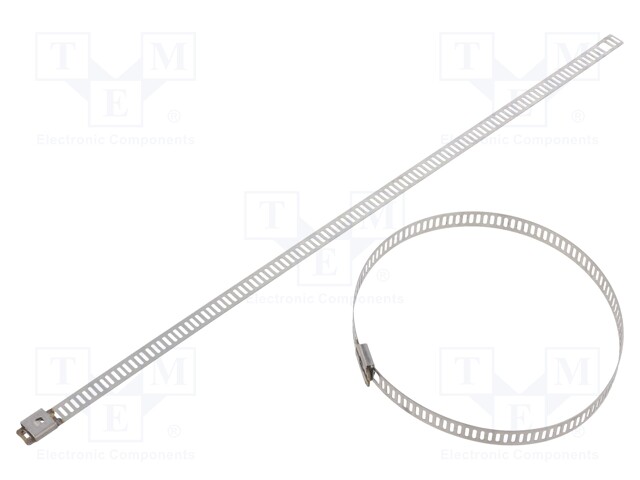 Cable tie; L: 250mm; W: 7mm; stainless steel AISI 304; 445N