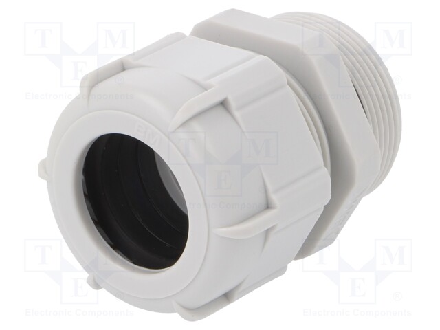 Cable gland; with long thread; PG29; IP68; Mat: polyamide; grey