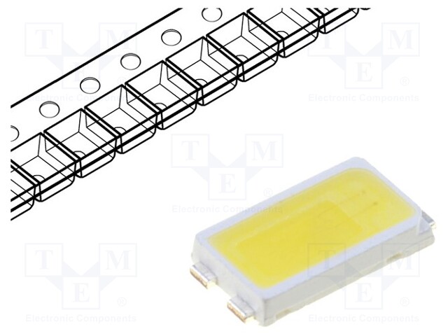 LED; SMD; 5630; white cold; 13000÷20000mcd; 5000-6000K; 120°; 150mA