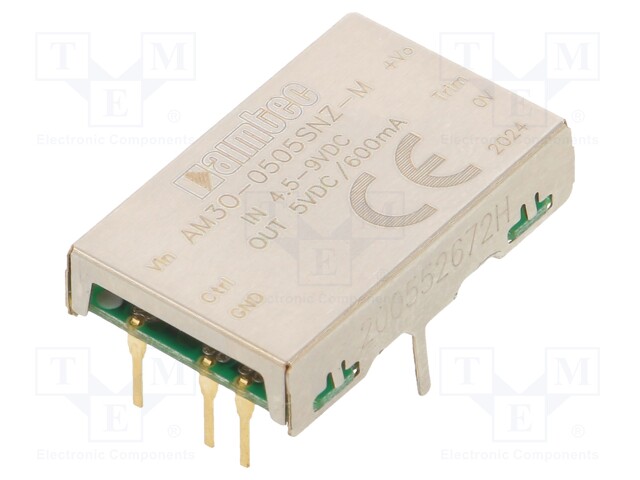 Converter: DC/DC; 3W; Uin: 4.5÷9V; 5VDC; Iout: 600mA; DIP; 3.5g