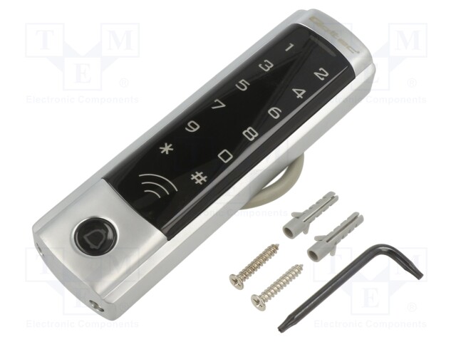 RFID combination lock; wall mount; 12÷24VDC; IP68; -40÷60°C