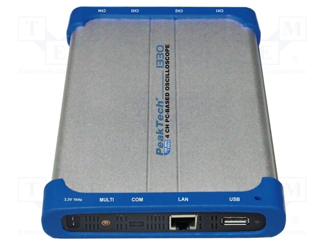 PC connected oscilloscope; ≤100MHz; Channels: 4; 5Mpts; 250Msps