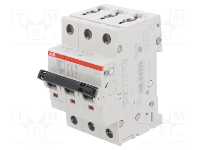 Circuit breaker; 400VAC; Inom: 63A; Poles: 3; DIN; Charact: C; 10kA