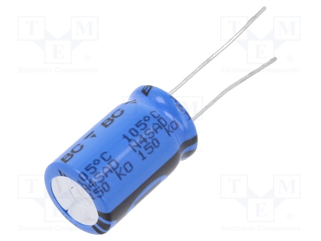 Capacitor: electrolytic; THT; 470uF; 50VDC; Ø12.5x20mm; Pitch: 5mm