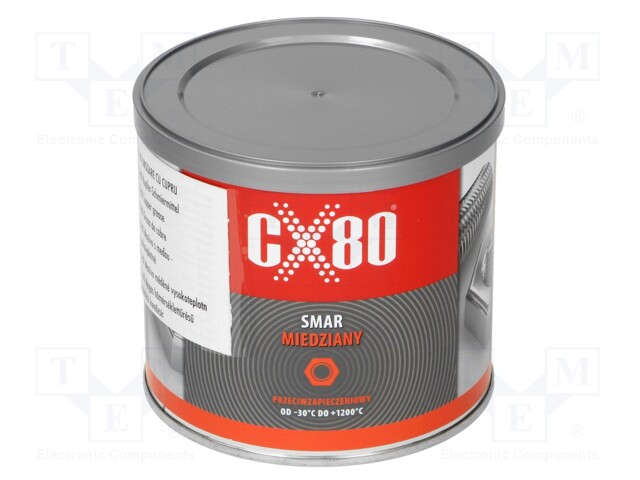 High-temperature lubricant; paste; Ingredients: copper; can; 500g