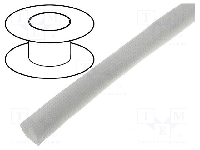 Insulating tube; Mat: glass fibre coated  with silicone rubber