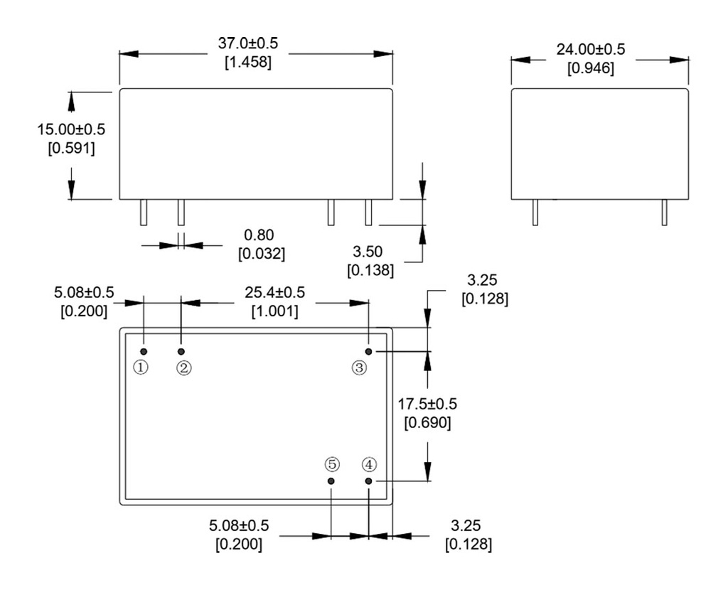 Converter: AC/DC; 3W; 85÷305VAC; Usup: 100÷430VDC; Uout: 9VDC; OUT: 1