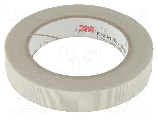 Tape: electrical insulating; W: 19mm; L: 33m; D: 177um; white; 5%