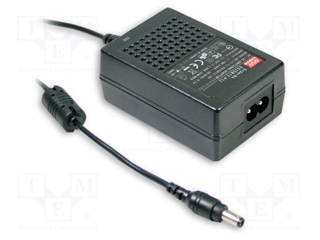 Power supply: switched-mode; 12VDC; 3A; Out: 5,5/2,1; 36W; -25÷60°C