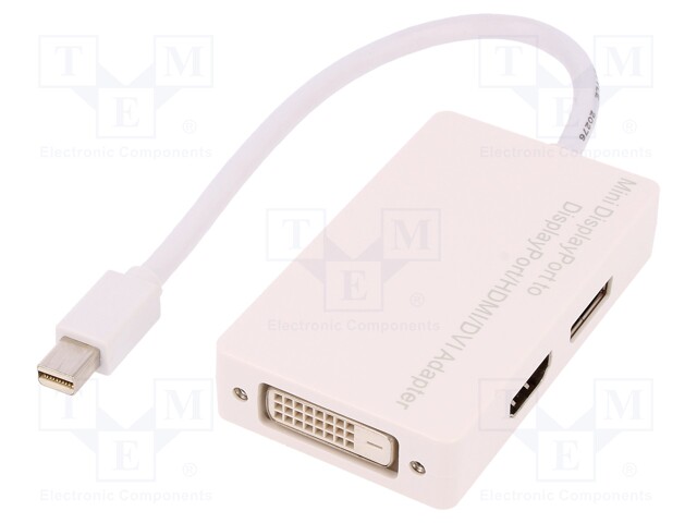 Adapter; DisplayPort 1.1a; Colour: white