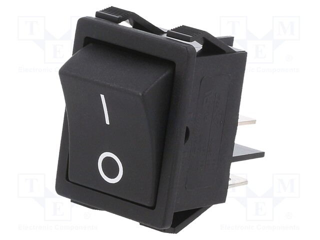 ROCKER SWITCH,DPST,OFF-NONE-ON,20A,250V