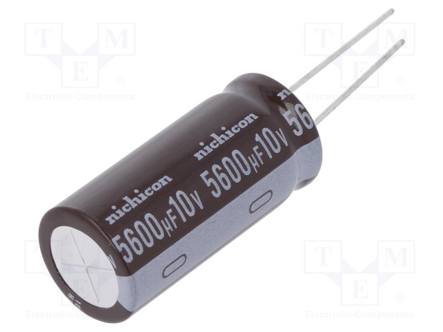 Capacitor: electrolytic; low impedance; THT; 5600uF; 10VDC; ±20%