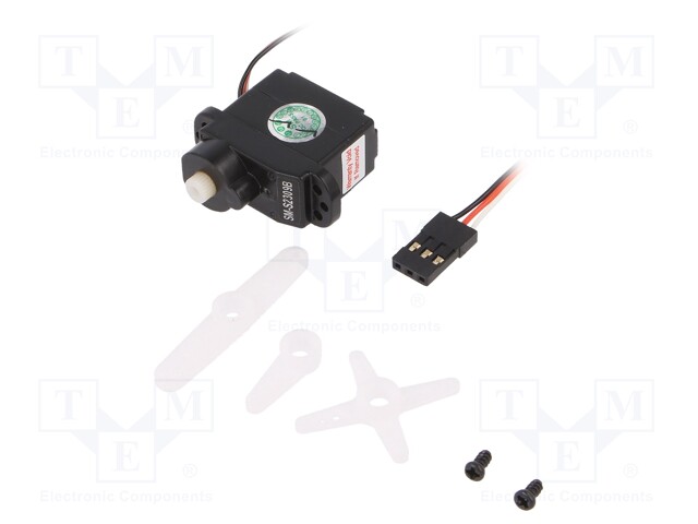 Motor: servo; 4.8÷6VDC; micro; analogue; 11.9g; 23.8x12.3x21.6mm