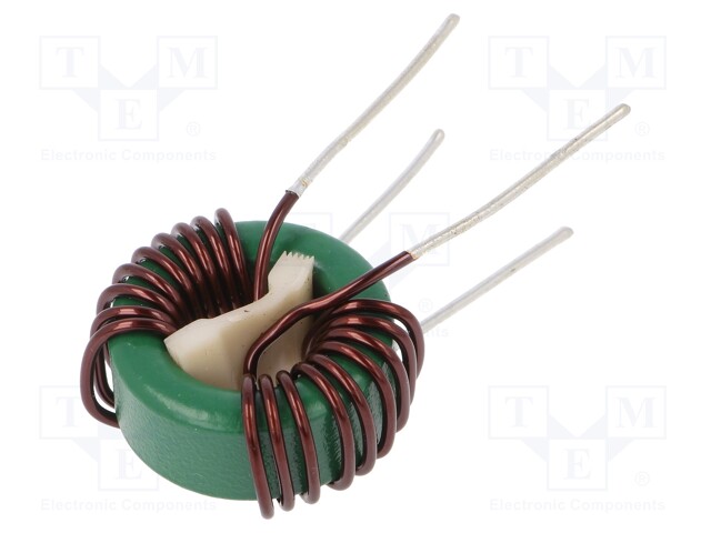 Inductor: wire; THT; 1mH; 18A; 4mΩ; 230VAC; 17x9mm; -20÷+50%; 10kHz