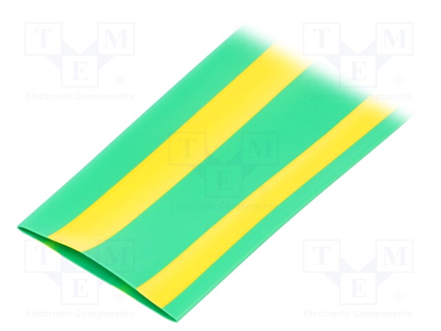 Heat shrink sleeve; thin walled; 3: 1; 24mm; L: 30m; yellow-green