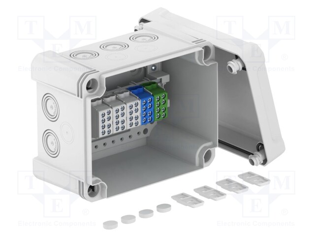 Enclosure: junction box; X: 151mm; Y: 191mm; Z: 126mm; polycarbonate