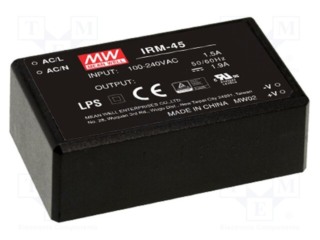Power supply: switched-mode; modular; 40W; 5VDC; 87x52x29.5mm; 8A