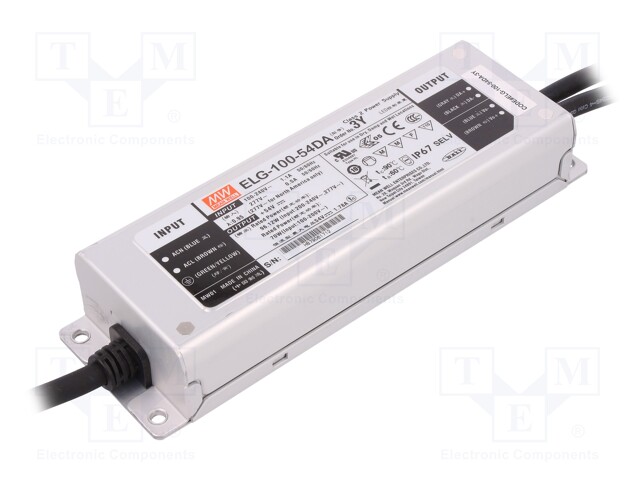 Power supply: switched-mode; Communication: DALI; LED; 96.12W