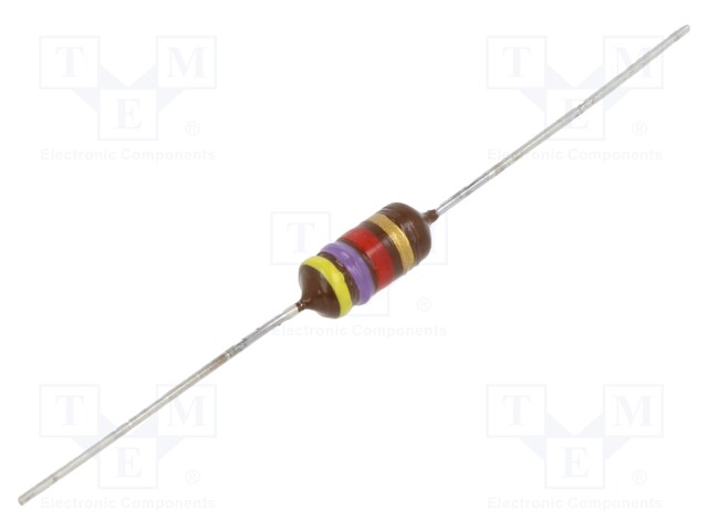 Inductor: wire; THT; 4.7mH; 90mA; 20Ω; Ø5.2x12mm; ±20%; 500kHz
