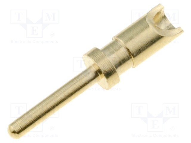 Contact; male; PX0412; gold-plated; soldering