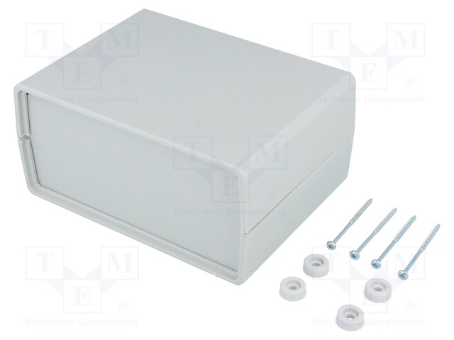 Enclosure: with panel; X: 110mm; Y: 150mm; Z: 70mm; polystyrene; grey