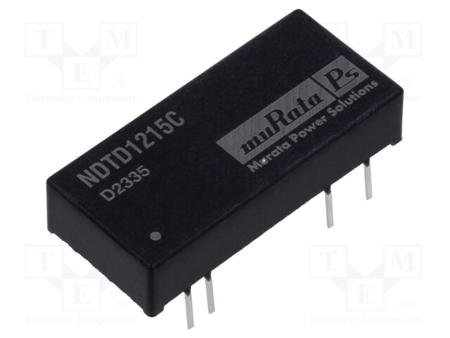 Converter: DC/DC; 3W; Uin: 9÷18V; Uout: 15VDC; Uout2: -15VDC; DIP