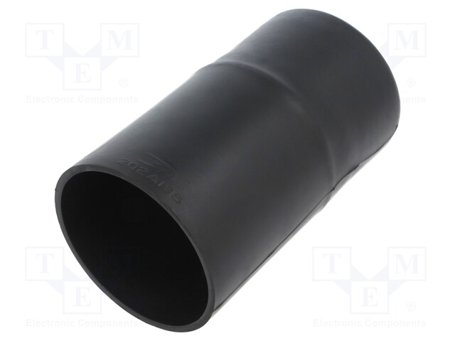 Heat shrink boot; glueless,straight; L: 161.3mm; black; elastomer