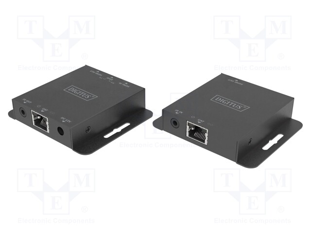 HDMI extender; HDCP 1.4,HDMI 1.4,PoE; black; Enclos.mat: metal