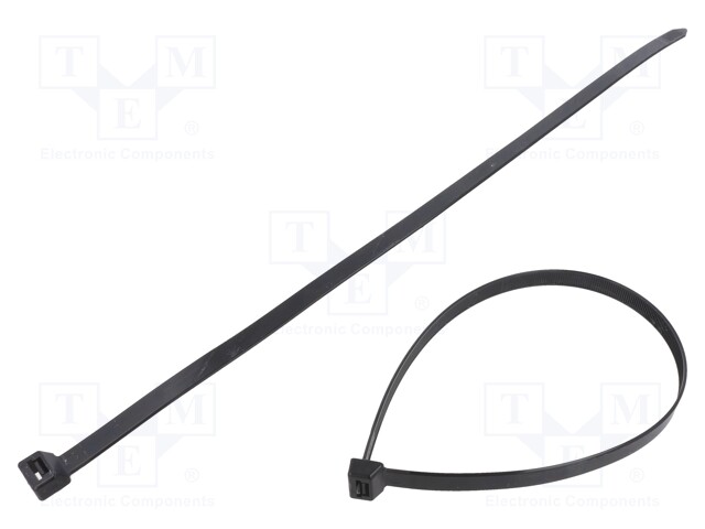 Cable tie; L: 480mm; W: 12.4mm; polyamide; 1.2kN; black; UL94V-2