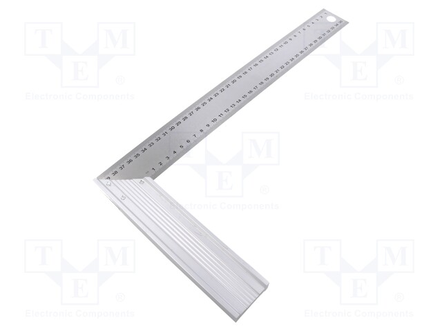 Try square; L: 400mm; Width: 200mm; fitted with graduated scale