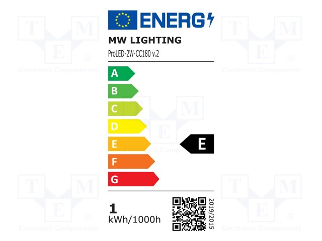 LED; white warm; 3000K; 116lm; 175°; No.of diodes: 2; 11x16x50mm