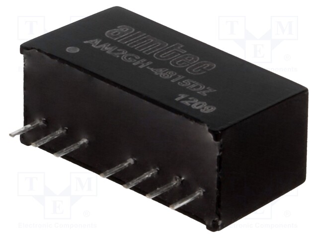 Converter: DC/DC; 2W; Uin: 18÷75V; Uout: 15VDC; Uout2: -15VDC; SIP8