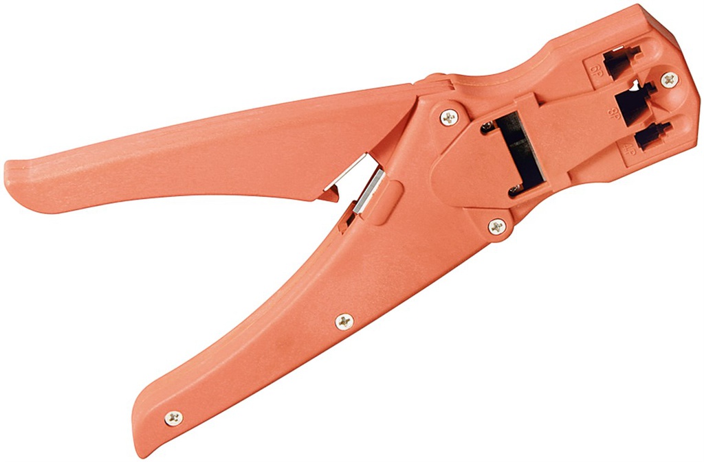 Tool: Crimping tool for RJ 10, RJ 11, RJ 12, RJ 45