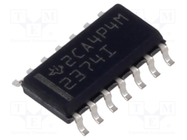 Operational Amplifier, 4 Amplifier, 3 MHz, 2 V/µs, 2.7V to 16V, SOIC, 14 Pins