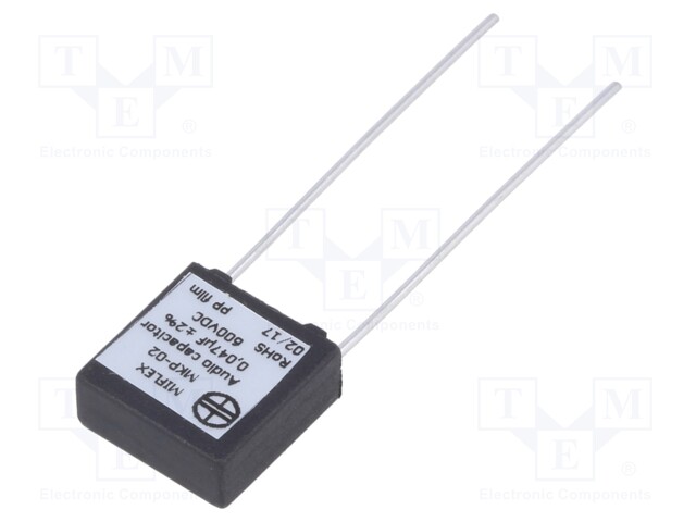 Capacitor: polypropylene; 47nF; 600VDC; 10mm; ±2%; 13x13.5x5.5mm