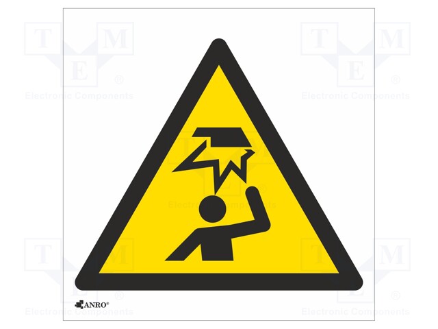 Safety sign; warning; Mat: self-adhesive folie; W: 200mm; H: 200mm