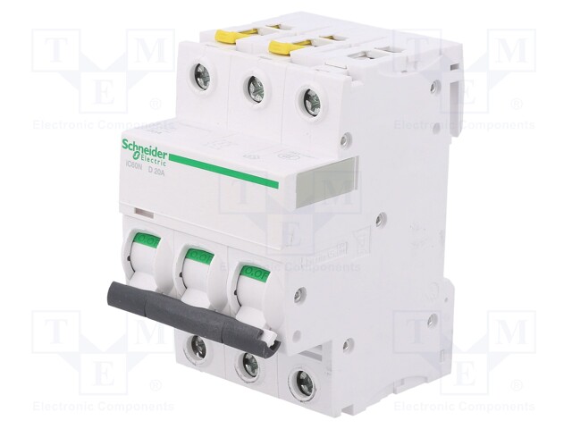 Circuit breaker; 400VAC; Inom: 20A; Poles: 3; DIN; Charact: D; 6kA