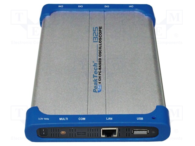 PC connected oscilloscope; ≤60MHz; Channels: 4; 5Mpts; 125Msps