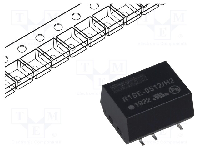 Converter: DC/DC; 1W; Uin: 4.5÷5.5V; Uout: 12VDC; Iout: 84mA; SMD