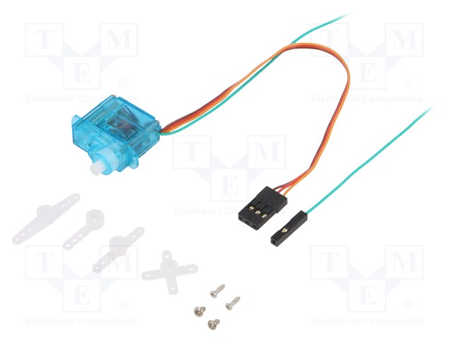 Motor: servo; 4.8÷6VDC; micro; analogue; 6g; 20x8.3x19.3mm; plastic