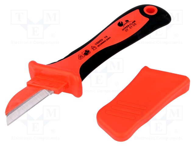 Knife; for electricians,insulated; Kind of blade: straight