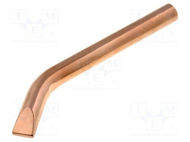 Tip; chisel,bent; 12.7mm; copper tip