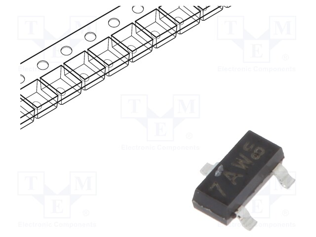 Transistor: NPN; bipolar; 40V; 0.2A; 250mW; SOT23